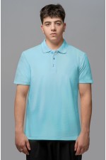 Футболка поло небесно-голубая мужская Polo t-shirt man sky blue man XS-44-Unisex-(Мужской) Футболка поло небесно-голубая мужская