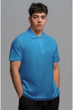  Поло Лазурное мужское 4XL-58-Unisex-(Мужской)    Футболка поло мужское бирюзовое 