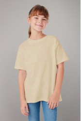 Детская футболка премиум бежевая для деток с 3х лет