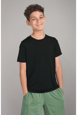 Детская футболка премиум черная для деток с 3х лет