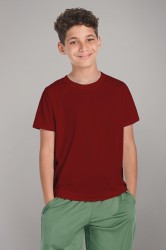 Детская футболка премиум бордовая для деток с 3х лет