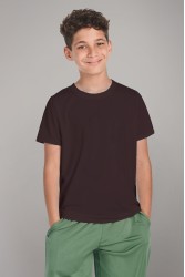 Детская футболка премиум коричневая для деток с 3х лет