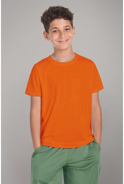 Детская футболка премиум оранжевая для деток с 3х лет
