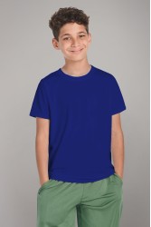 Детская футболка премиум синяя для деток с 3х лет