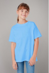 Детская футболка премиум голубая для деток с 3х лет