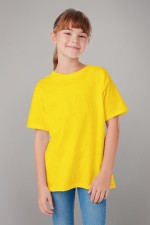  t-shirt premium yellow children 2XS-34-Kids-(На_деток)    Детская футболка премиум желтая для деток с 3х лет 