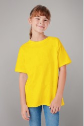 Детская футболка премиум желтая для деток с 3х лет