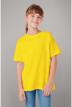 Детская футболка премиум желтая для деток с 3х лет