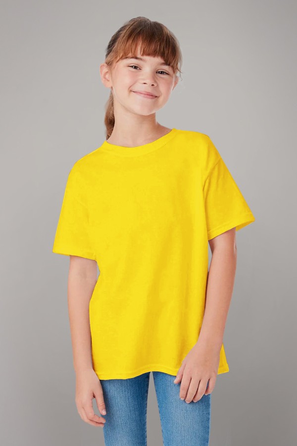  t-shirt premium yellow children 2XS-34-Kids-(На_деток)    Детская футболка премиум желтая для деток с 3х лет 