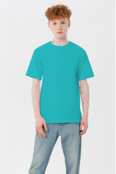 Мужская изумрудная футболка Premium с эластаном