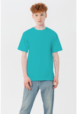 Мужская изумрудная футболка Premium с эластаном