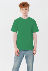 Мужская зеленая футболка Premium с эластаном