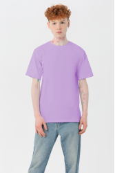 Мужская сиреневая (лаванда) футболка Premium с эластаном
