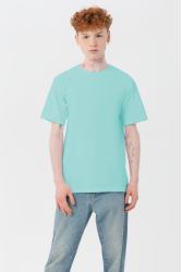 Мужская мятная футболка Premium с эластаном