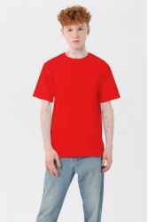 Мужская красная футболка Premium с эластаном