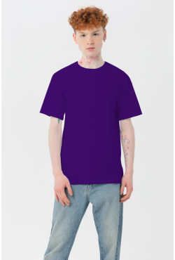 Мужская фиолетовая футболка Premium с эластаном