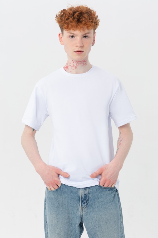 Мужская белая футболка Premium   Магазин Толстовок Все худи толстовки свитшоты больших размеров