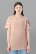  Beige t-shirt woman premium 2XL-48-50-Woman-(Женский)    Бежевая женская футболка Premium 