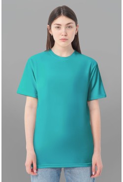 Изумрудная женская футболка Premium