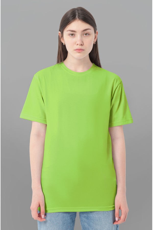 Салатовая (лайм) женская футболка Premium Lime salad t-shirt woman premium 2XL-48-50-Woman-(Женский) Салатовая (лайм) женская футболка Premium