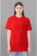  Red t-shirt woman premium 2XL-48-50-Woman-(Женский)    Красная женская футболка Premium 