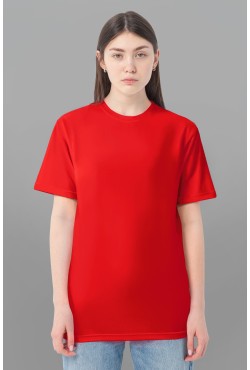 Красная женская футболка Premium