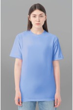 Blue t-shirt woman premium 3XL-50-52-Woman-(Женский)    Голубая женская футболка Premium 