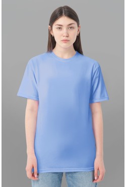 Голубая женская футболка Premium