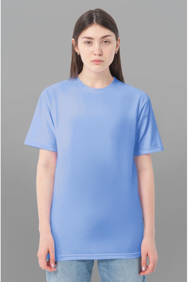  Blue t-shirt woman premium 2XL-48-50-Woman-(Женский)    Голубая женская футболка Premium 