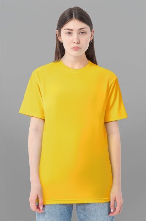 Желтая женская футболка Premium