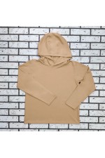  Rashguard mask cream longsleeve woman XS-38-40-Woman-(Женский)    Женский рашгард кремовый спортивный трикотажный с капюшоном, с маской 