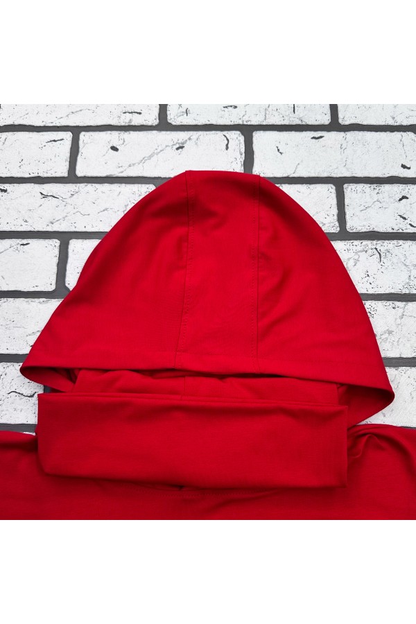Худи на лето с капюшоном однотонные МУЖСКИЕ Мужской рашгард красный спортивный трикотажный с капюшоном, с маской 6 Мужской рашгард красный спортивный трикотажный с капюшоном, с маской Магазин Толстовок Худи на лето с капюшоном однотонные МУЖСКИЕ