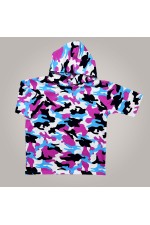  T-shirt oversize RoXy camouflage man S-46-Unisex-(Мужской)    Футболка оверсайз с капюшоном RoXy камуфляжная мужская 