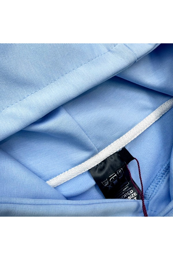 Футболка оверсайз с капюшоном RoXy небесно-голубая мужская   Магазин Толстовок Hooded T-shirt Oversize «RoXy» - Фото на парнях