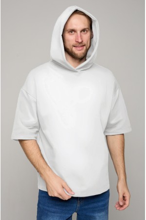 Футболка оверсайз с капюшоном RoXy белая мужская