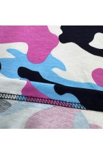 RoXy - Футболка оверсайз с капюшоном розовый и черный камуфляж Military Half-Half   Магазин Толстовок Hooded T-shirt Oversize «RoXy»