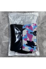 RoXy - Футболка оверсайз с капюшоном розовый и черный камуфляж Military Half-Half   Магазин Толстовок Hooded T-shirt Oversize «RoXy»