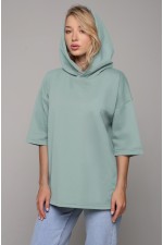 RoXy - Футболка оверсайз с капюшоном ниагара женская T-shirt oversize RoXy niagara woman M-48-Unisex-(Женский) RoXy - Футболка оверсайз с капюшоном ниагара женская