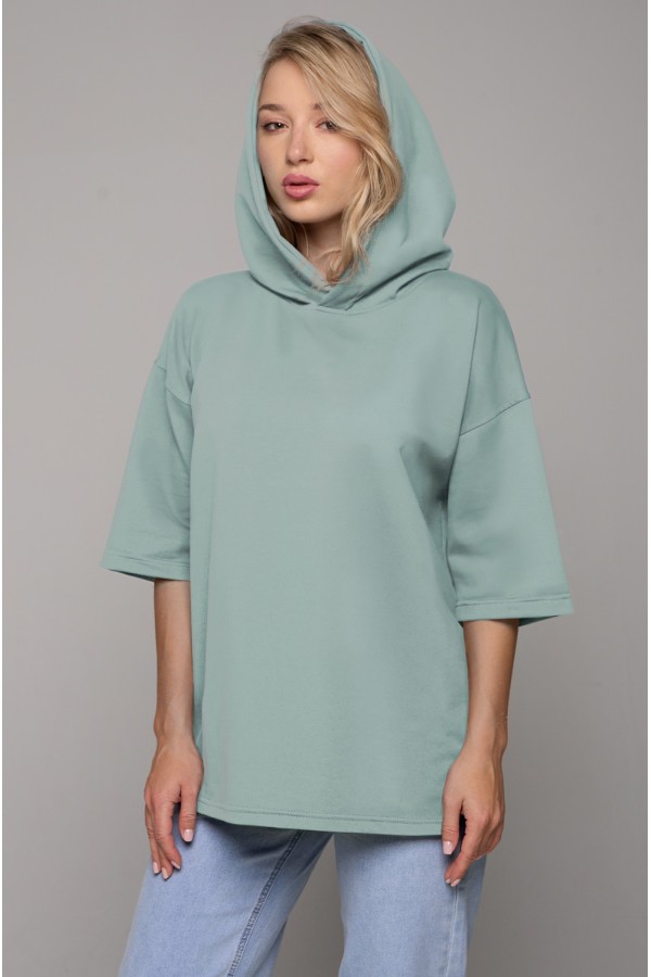  T-shirt oversize RoXy niagara woman S-46-Unisex-(Женский)    RoXy - Футболка оверсайз с капюшоном ниагара женская 