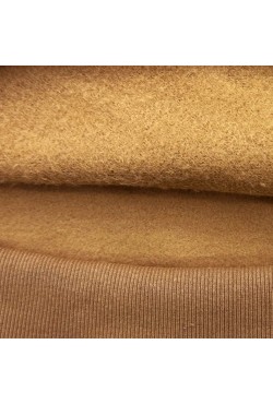 Женская толстовка худи цвет camel (кэмел) классическая 320гр/м.кв