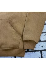 Женская толстовка худи цвет карамель (темный бежевый) классическая 320гр/м.кв   Магазин Толстовок Женская классические худи