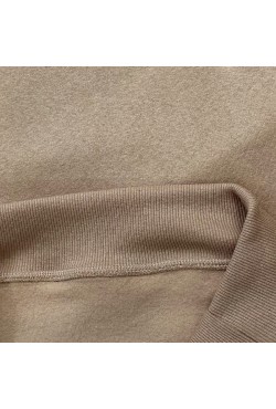 Женская толстовка худи цвет карамель (темный бежевый) классическая 320гр/м.кв