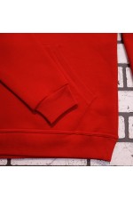 Мужская красная толстовка худи классическая 320гр/м.кв   Магазин Толстовок Мужские классические толстовки 