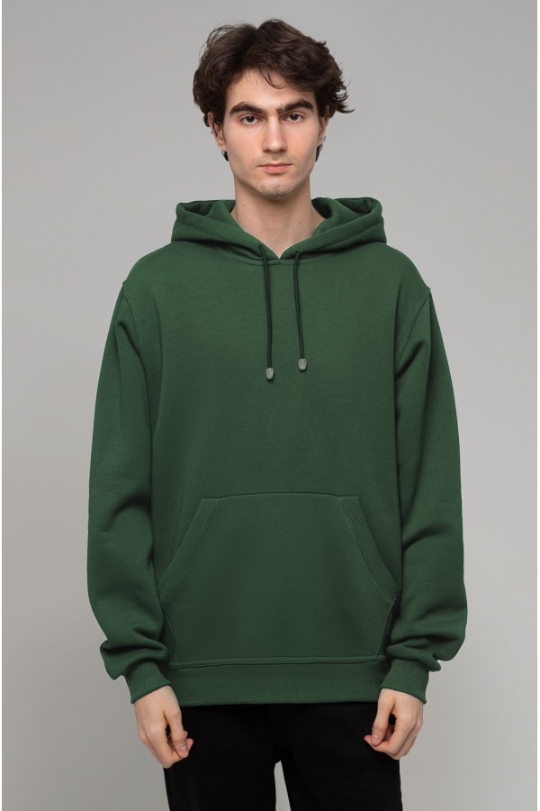 Hoodie Man Classic Riffle green Мужская толстовка худи классическая цвет болотный зеленый 320гр/м.кв