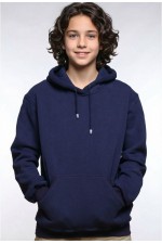  Dark blue Hoodie teenage Classic    Подростковая темно-синяя толстовка худи классическая 320гр/м.кв 
