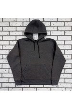Dark Grey Hoodie Man Classic Мужская темно-серая толстовка худи классическая 320гр/м.кв (цвет антрацит)   Магазин Толстовок Все худи толстовки свитшоты больших размеров