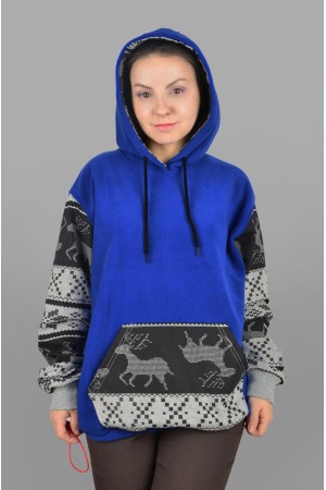 Худи с оленями зимнее женское