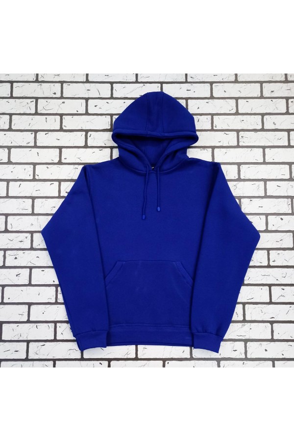 Женская синяя толстовка (василек) худи классическая 320гр/м.кв (ярко-синий)   Магазин Толстовок Женская классические худи