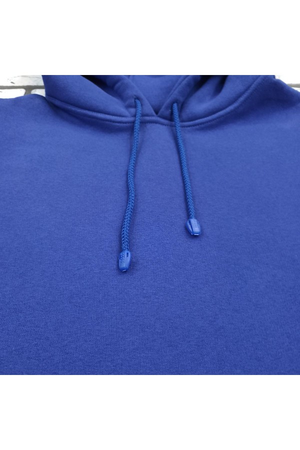 Женская синяя толстовка (василек) худи классическая 320гр/м.кв (ярко-синий)   Магазин Толстовок Женская классические худи