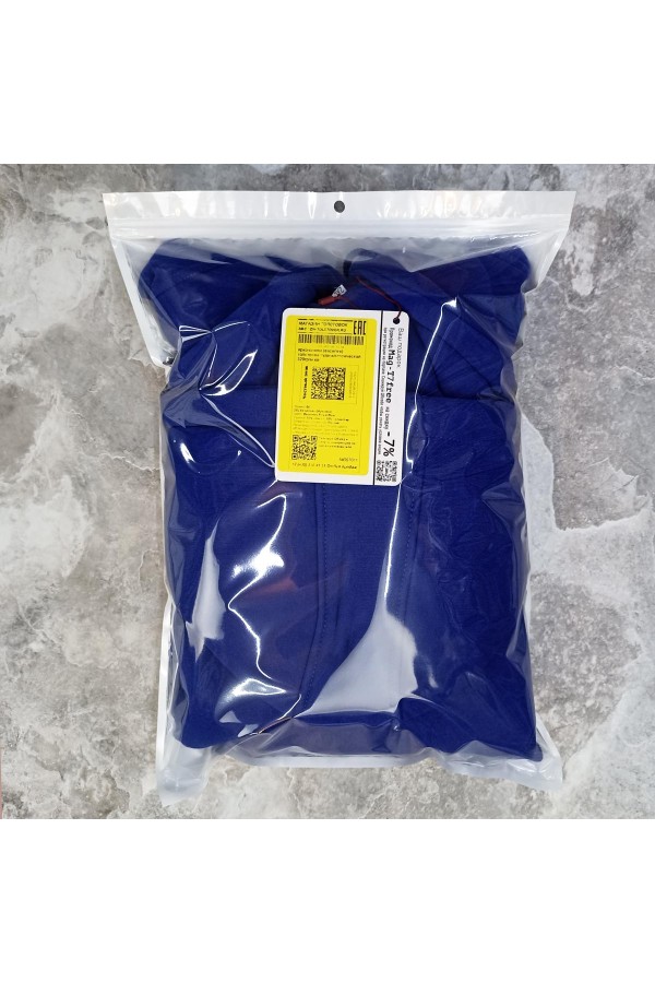 Женская синяя толстовка (василек) худи классическая 320гр/м.кв (ярко-синий)   Магазин Толстовок Женская классические худи